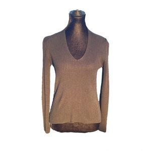 New York & Company V-Neck Knit Sweater Top